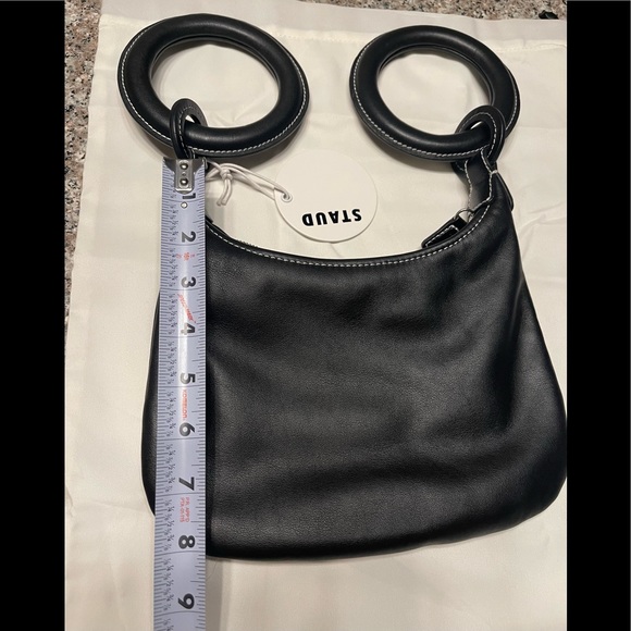 STAUD Zeta Mini leather bracelet bag in Black—NWT - Picture 15 of 17